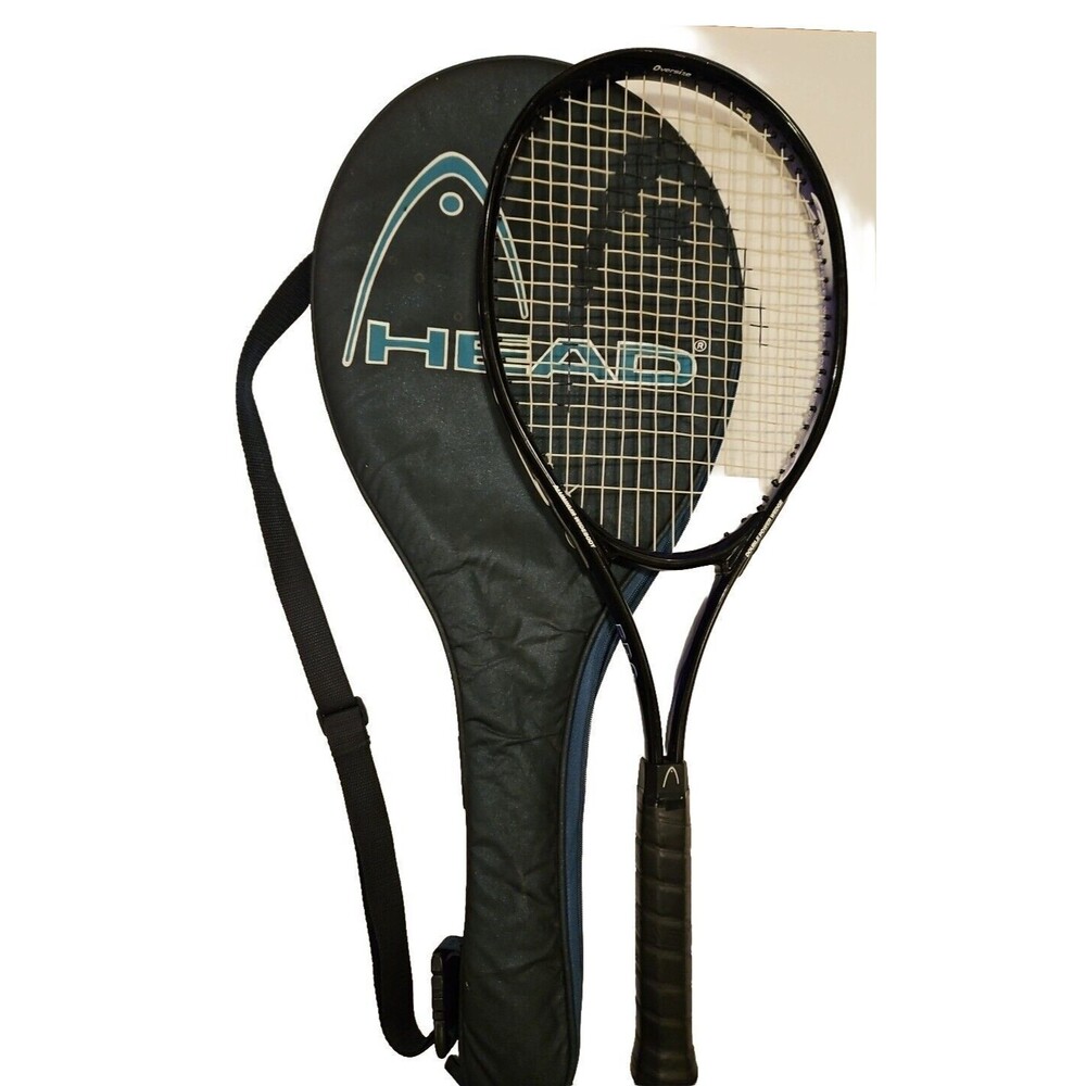 Head Tennis Racquet Purple Pro Double Power Wedge Aluminum w/ Cover 4 3/8 L 3